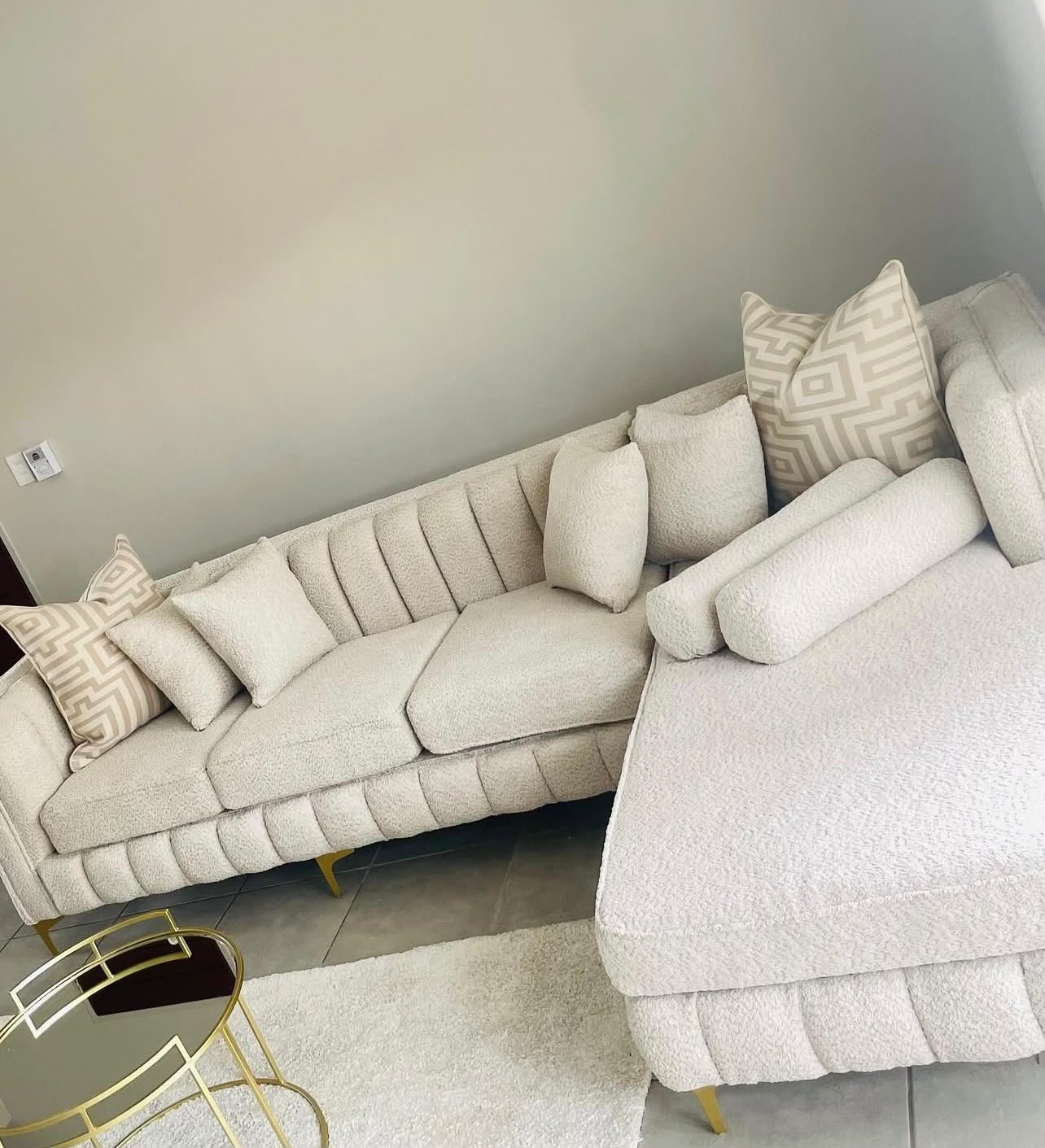 Waterfall three seater L